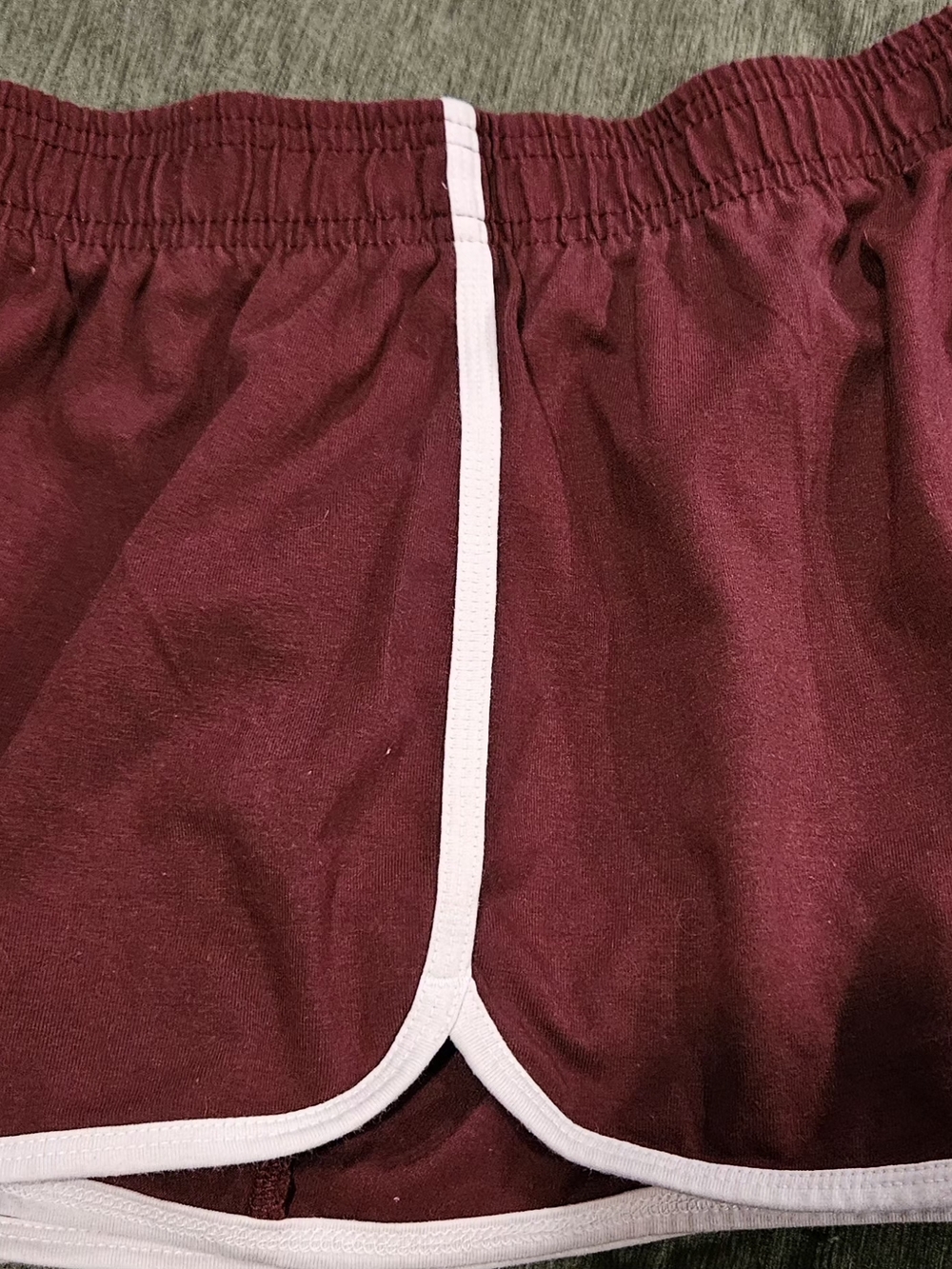bcg 2 Pk Maroon And Grey Athletic Shorts with White Logo
